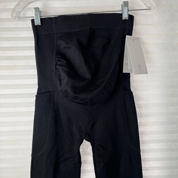 Blanqi Everyday Seamless Maternity Support Leggings with Pockets black sz M - Picture 8 of 8